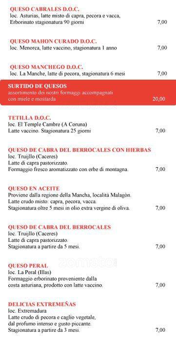 Menu di Il Tasca Milano 