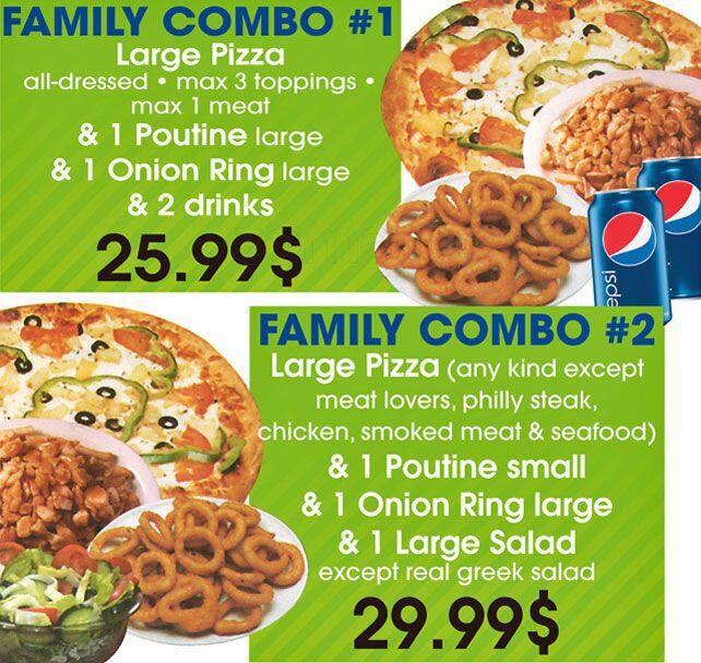 Sub Bay menu