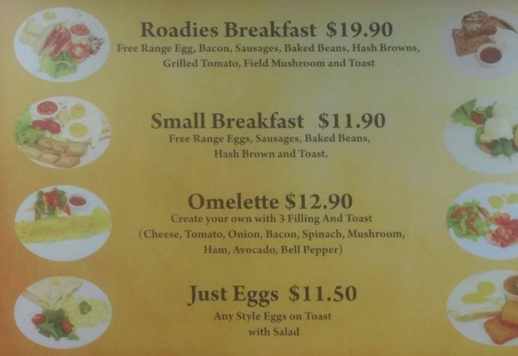Cafe De Roadies Menu, Menu for Cafe De Roadies, Papatoetoe, Auckland