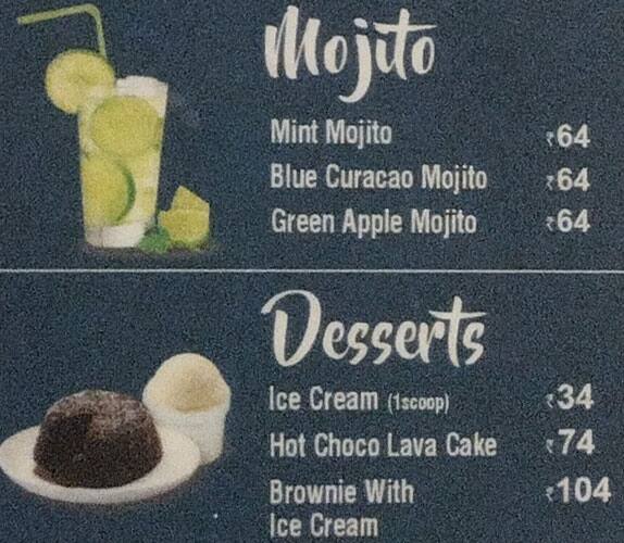 Menu at Meat and Eat, Theni, 2/2