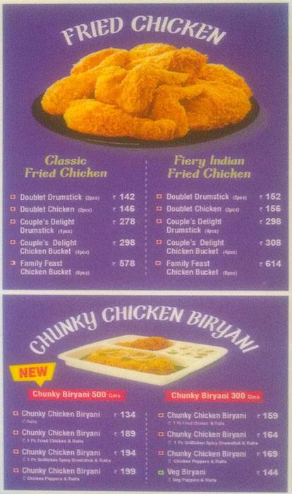Meat and Eat menu