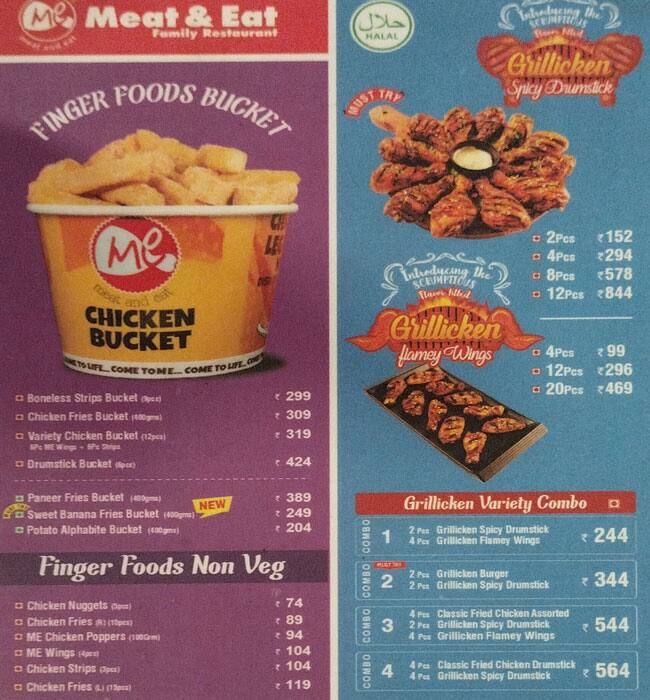 Menu at Meat and Eat, Theni, 2/2