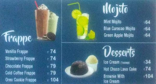 Meat and Eat menu