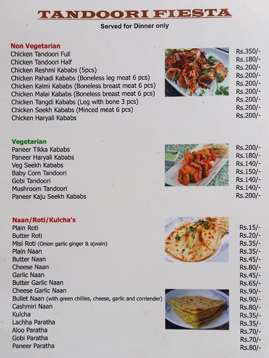 Goan Spice menu