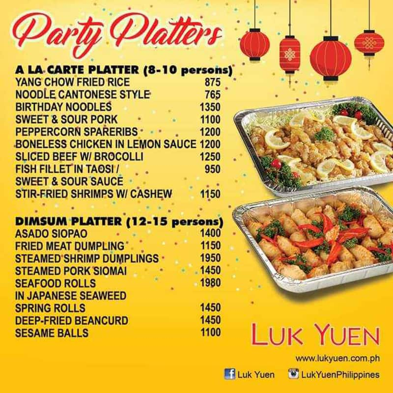 Luk deals yuen menu