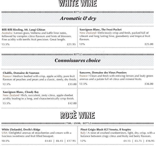 Menu at The Horseshoe pub & bar, Birmingham, Stratford Rd