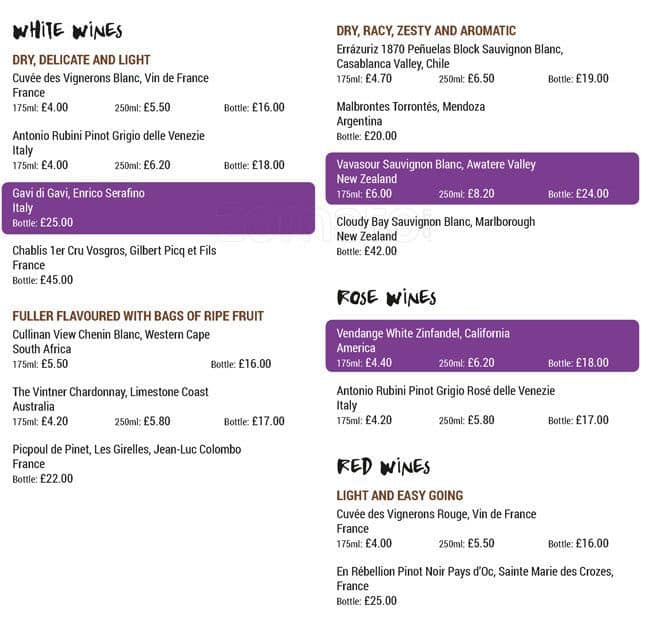 Menu at The Horseshoe pub & bar, Birmingham, Stratford Rd