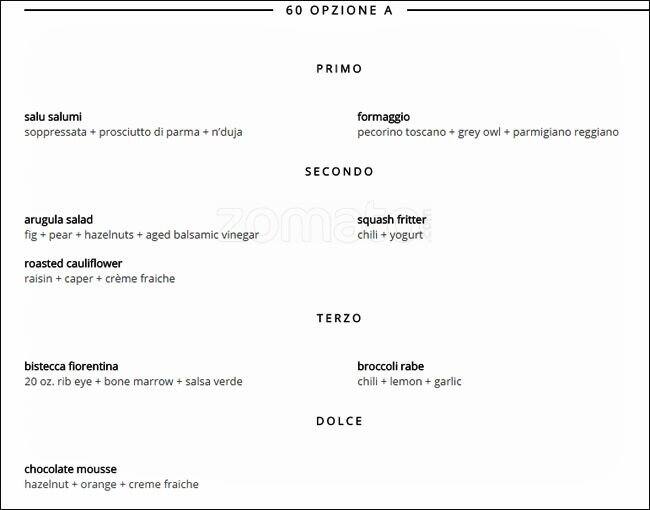 Città menu