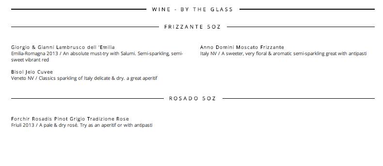 Città menu