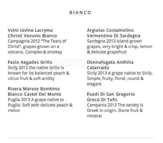 Città menu