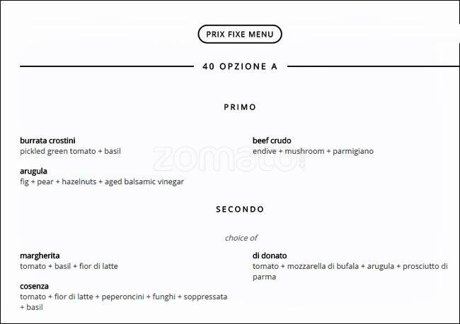 Città menu