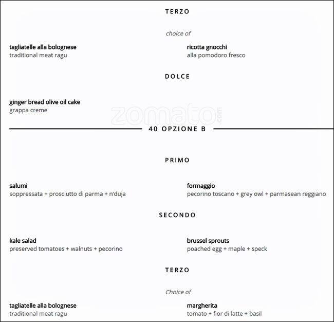 Città menu