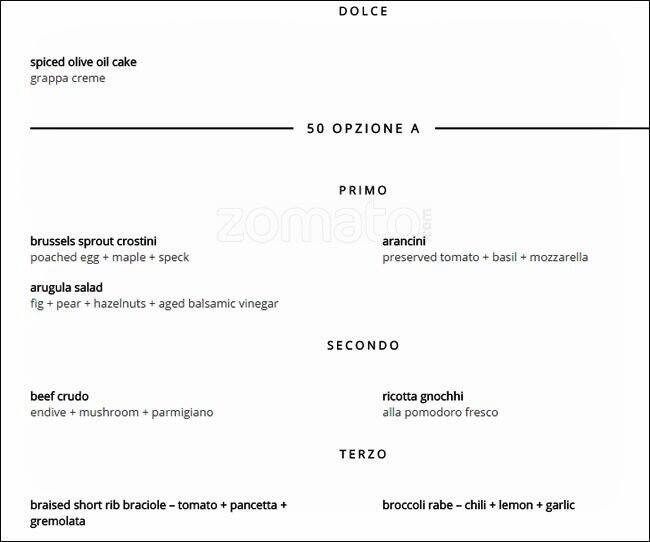 Città menu