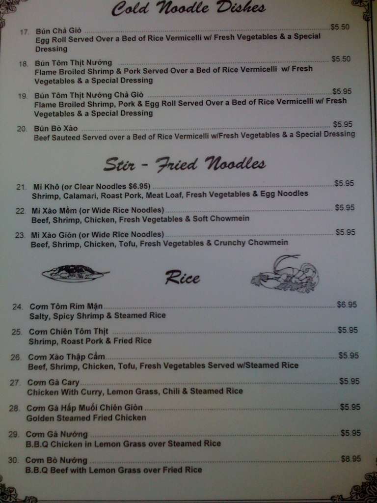 Pho 777 Vietnamese Restaurant Menu Urbanspoon/Zomato