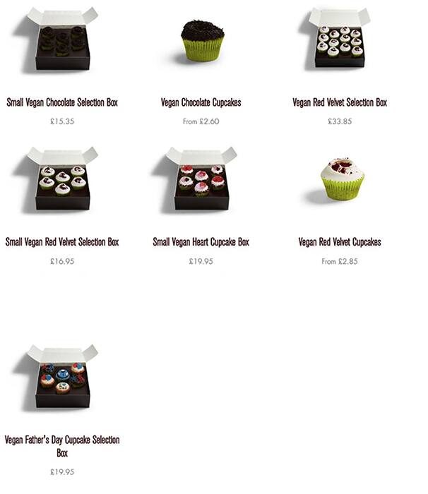 Menu at The Hummingbird Bakery, London, 155a Wardour St