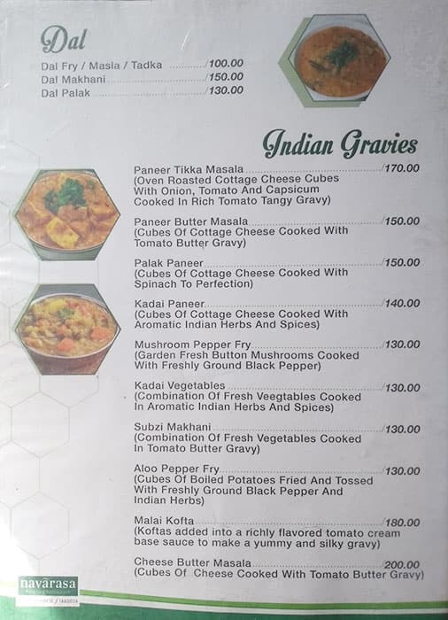 Navarasa menu