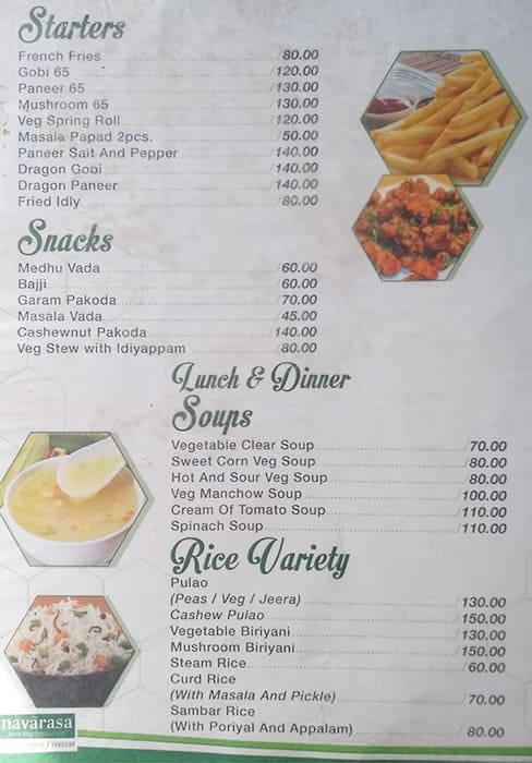 Navarasa menu