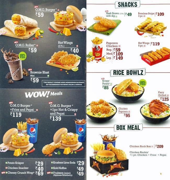 Ростикс азиатское меню. KFC Бангкок меню. Меню Ростикса.
