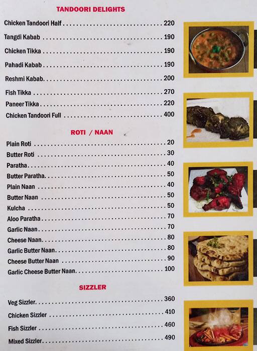 Chik 'n' Fish menu