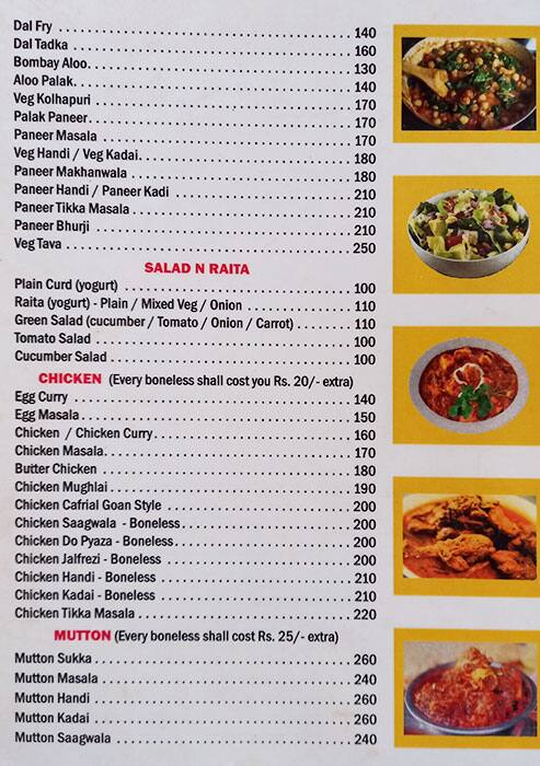 Chik 'n' Fish menu