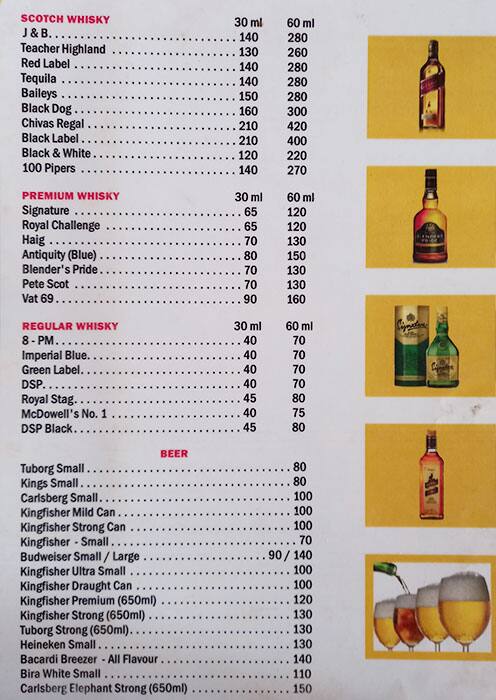 Chik 'n' Fish menu