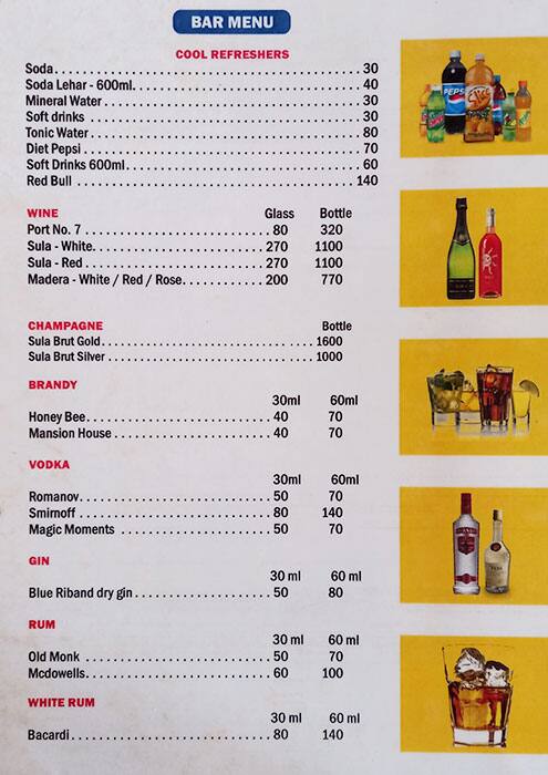 Chik 'n' Fish menu