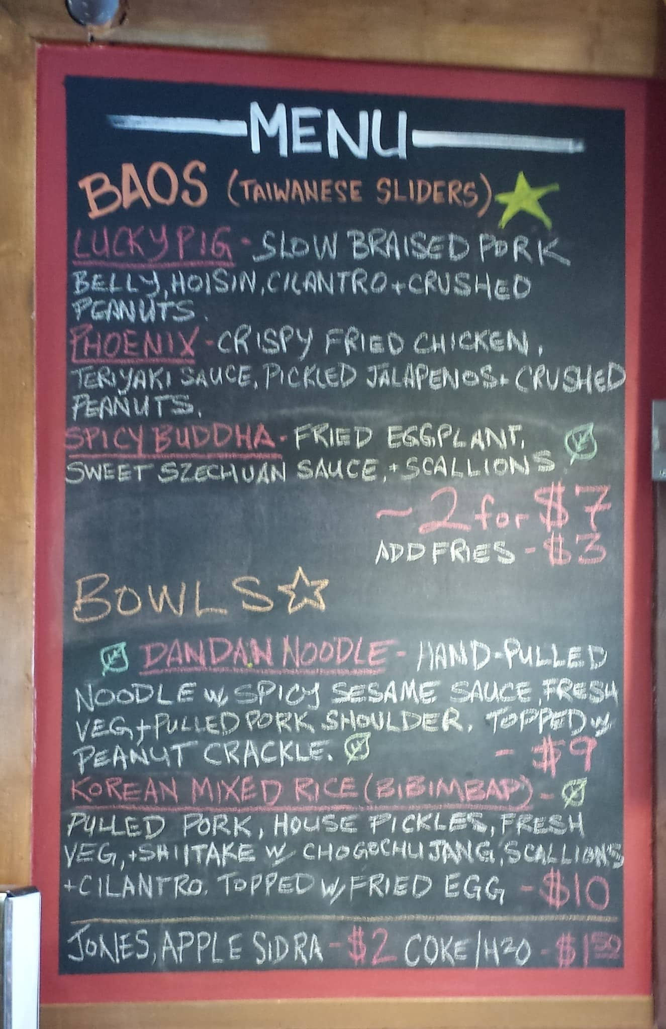 Menu of Eats of Asia, Inglewood & Ramsay, Calgary