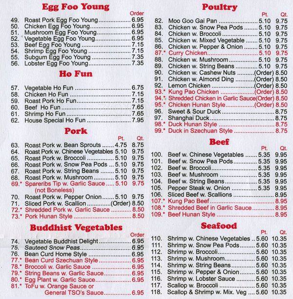 Kin Wha Garden Menu Menu For Kin Wha Garden Somerton Philadelphia