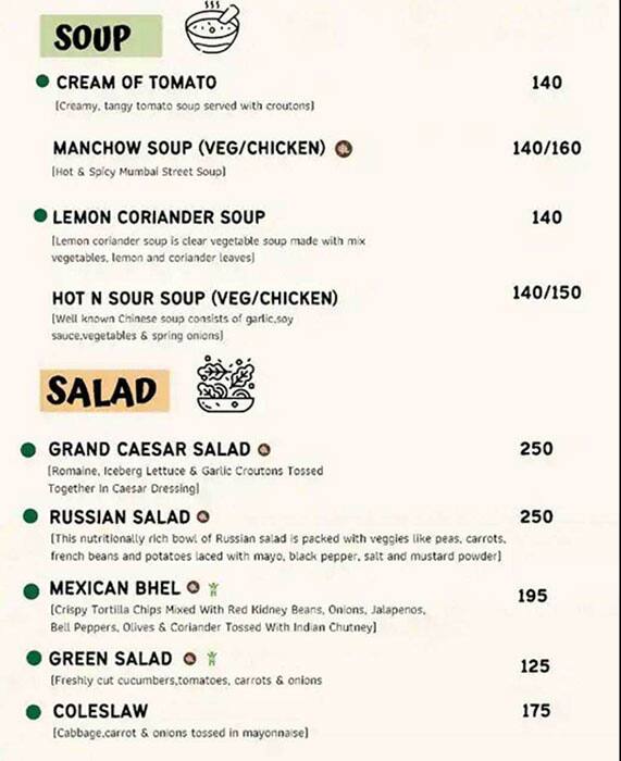 Vividh - The Indian Kitchen menu