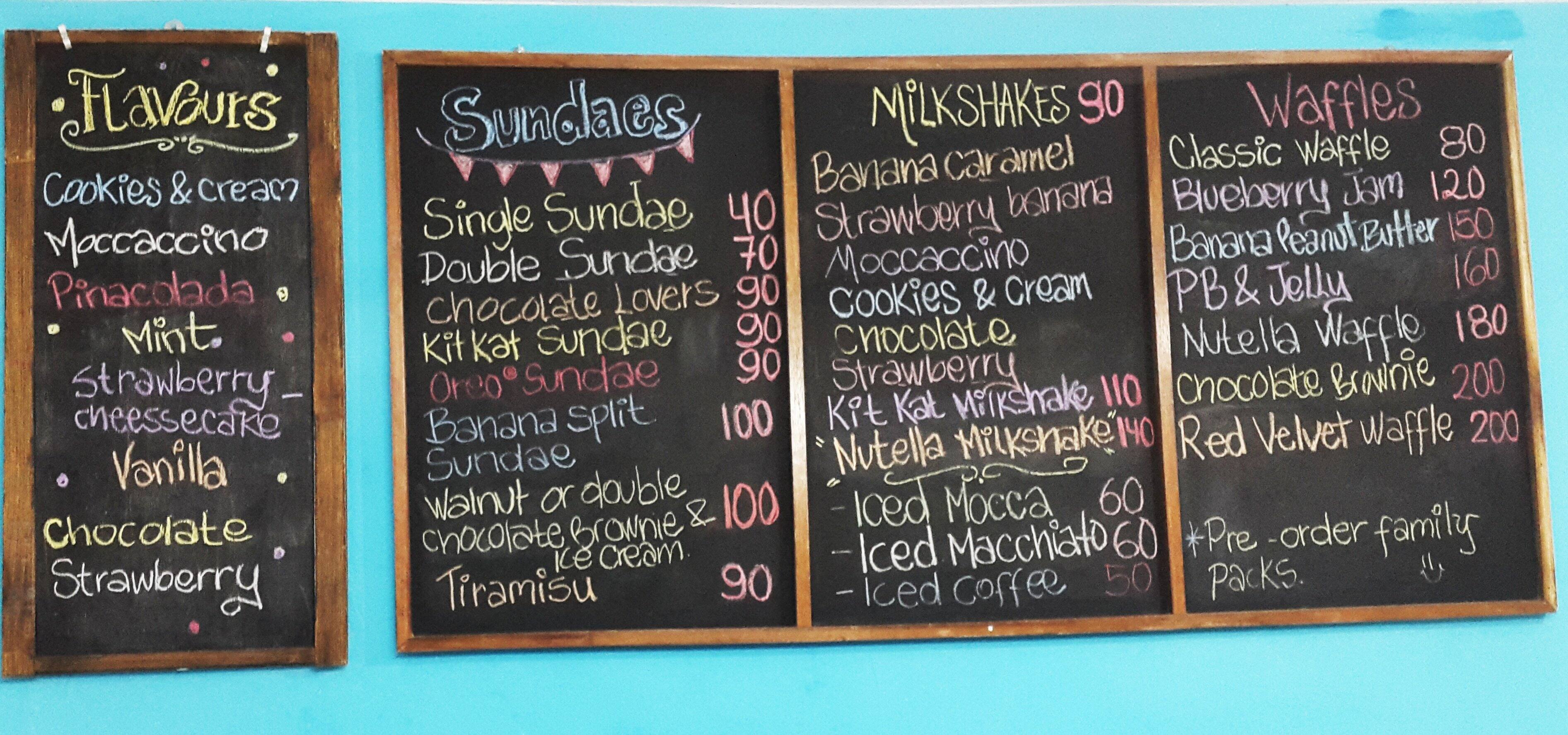 Scoops The Ice Cream Shop Menu Zomato