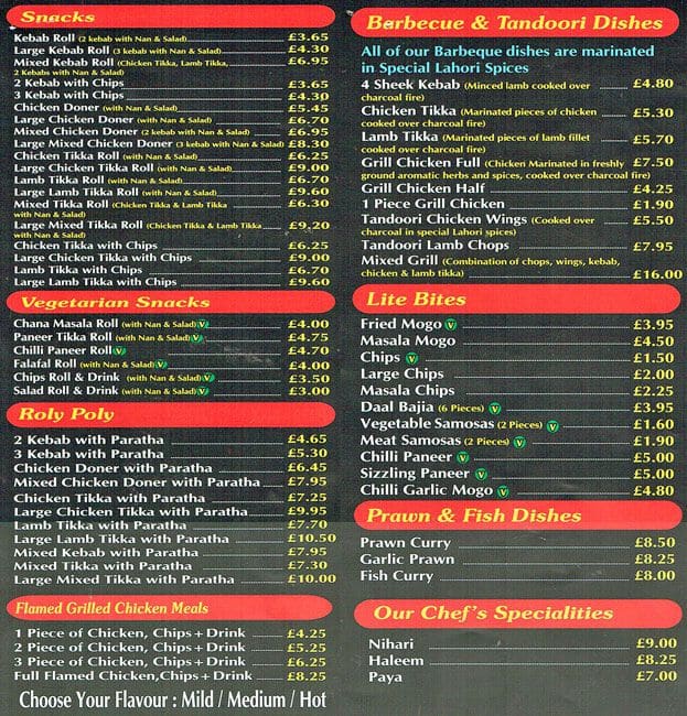 Lahore Restaurant Harrow Menu Lahore Restaurant Harrow Menu