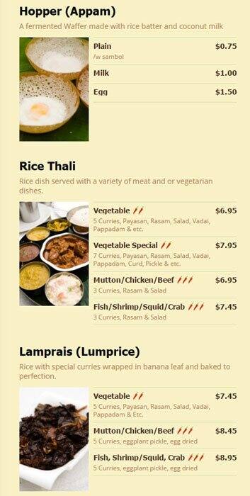 Babu menu