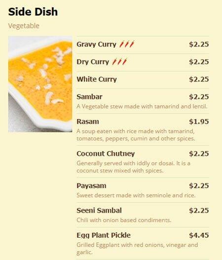 Babu menu