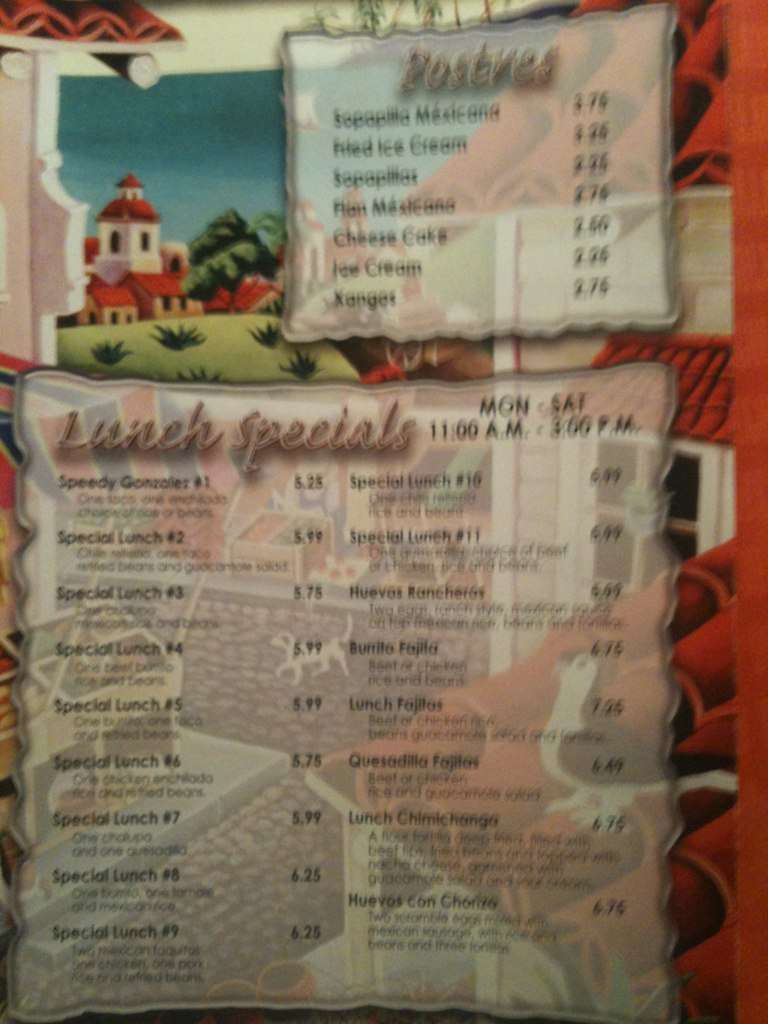 La Fuente Mexican Menu Menu For La Fuente Mexican Independence Kansas City Missouri