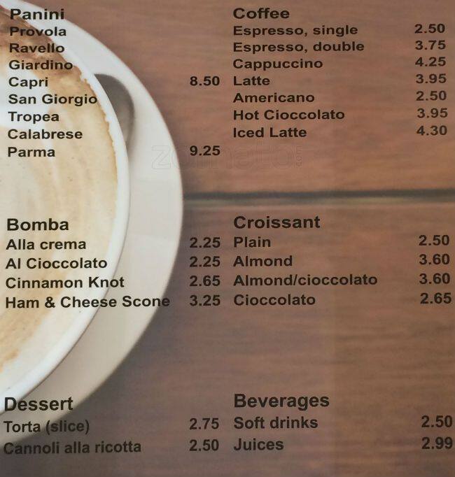Panini 2 go menu