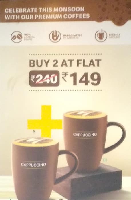 Menu at McCafe by McDonald's, Bengaluru, 001