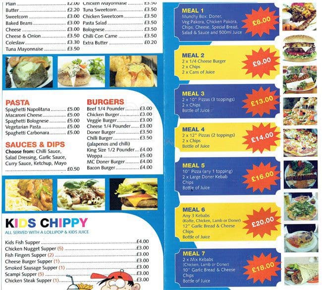 Marmaris Kebab & Pizza House menu