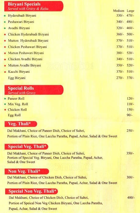 Menu at Spice Of India, Gurugram, A-124