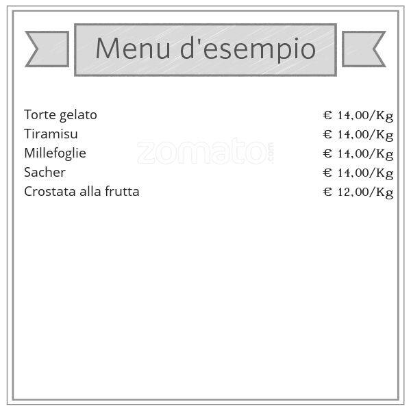 Menu di Pasticceria Guadalupe 