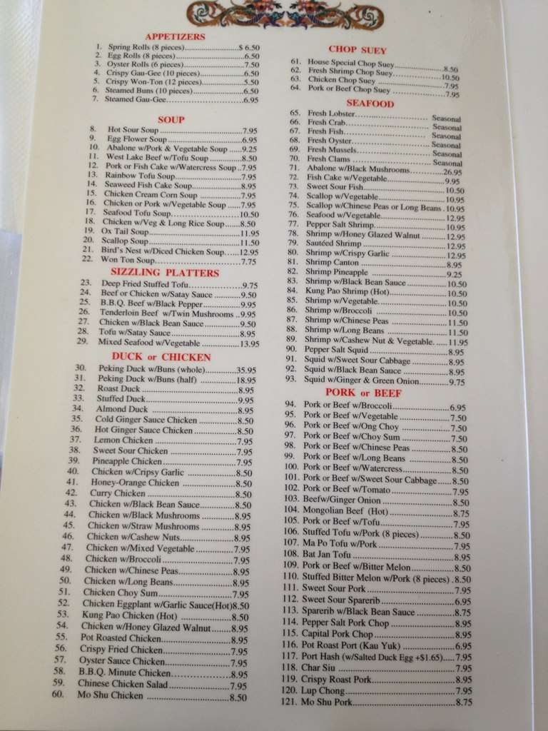 first chop suey archer menu