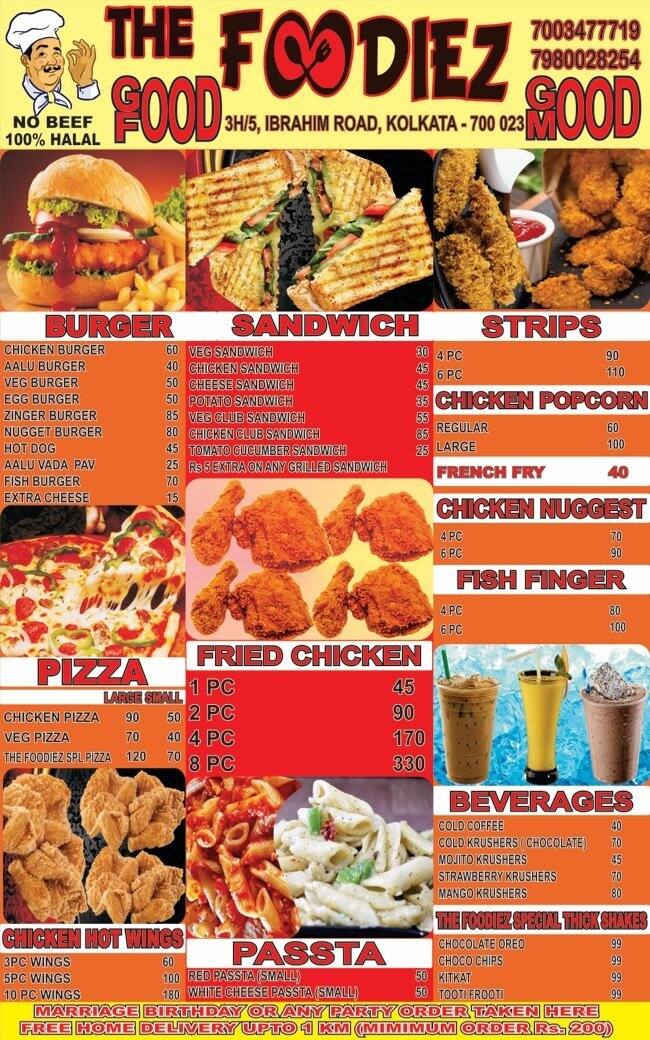 Faizee Menu The Foodiez Menu, Menu for The Foodiez, Kidderpore, Kolkata - Zomato