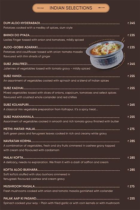 Menu of 5868, Adalaj, Ahmedabad