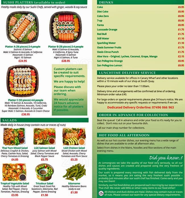 Lemon Grass Kitchen Canary Wharf London क म न Zomato Uk