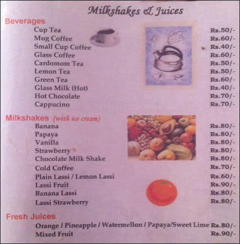 Big Peckers menu
