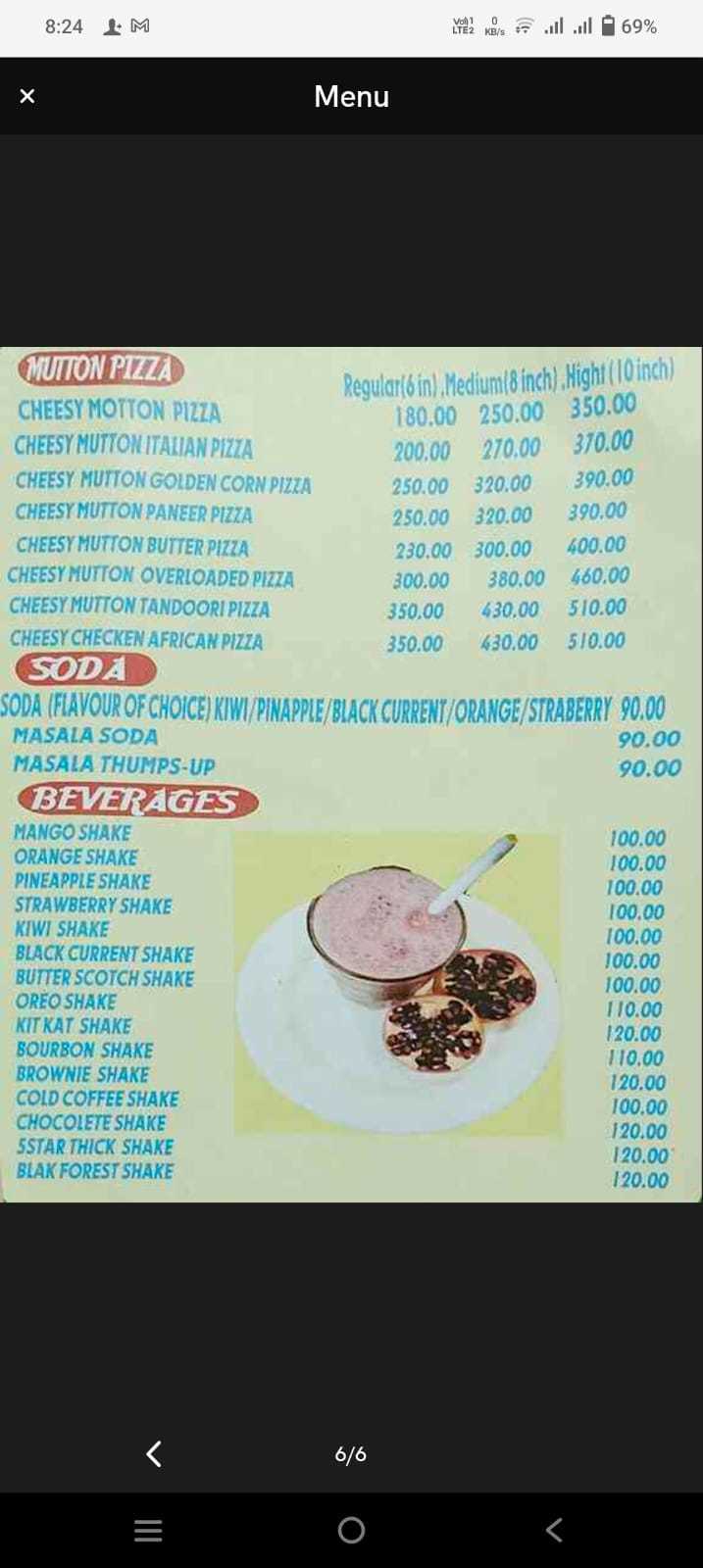 Menu at Raj Laxmi Food Houses, Kolkata