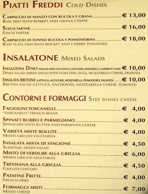 Menu di Dinky 