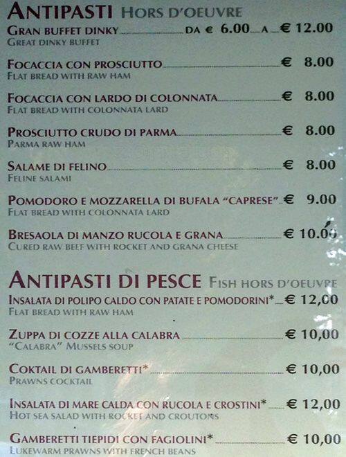 Menu di Dinky 