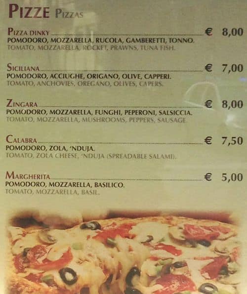 Menu di Dinky 