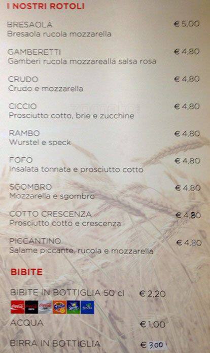 Menu di PizZza 