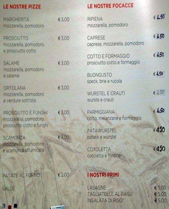 Menu di PizZza 